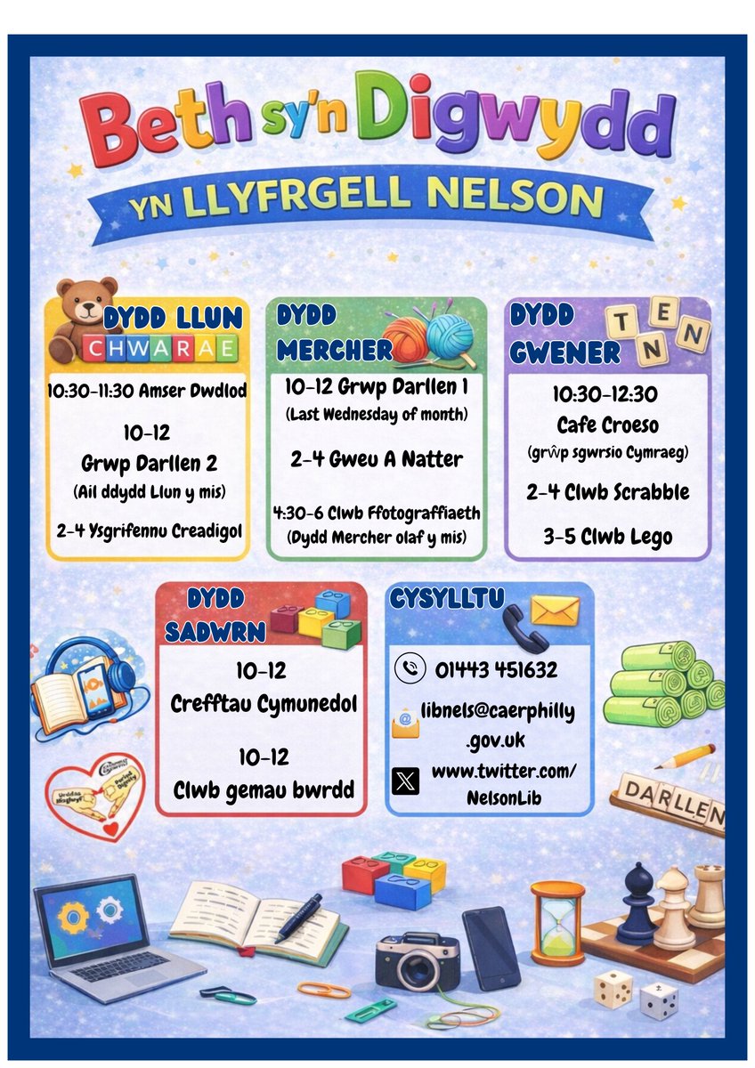 Llyfrgell Nelson | Nelson Library tweet media