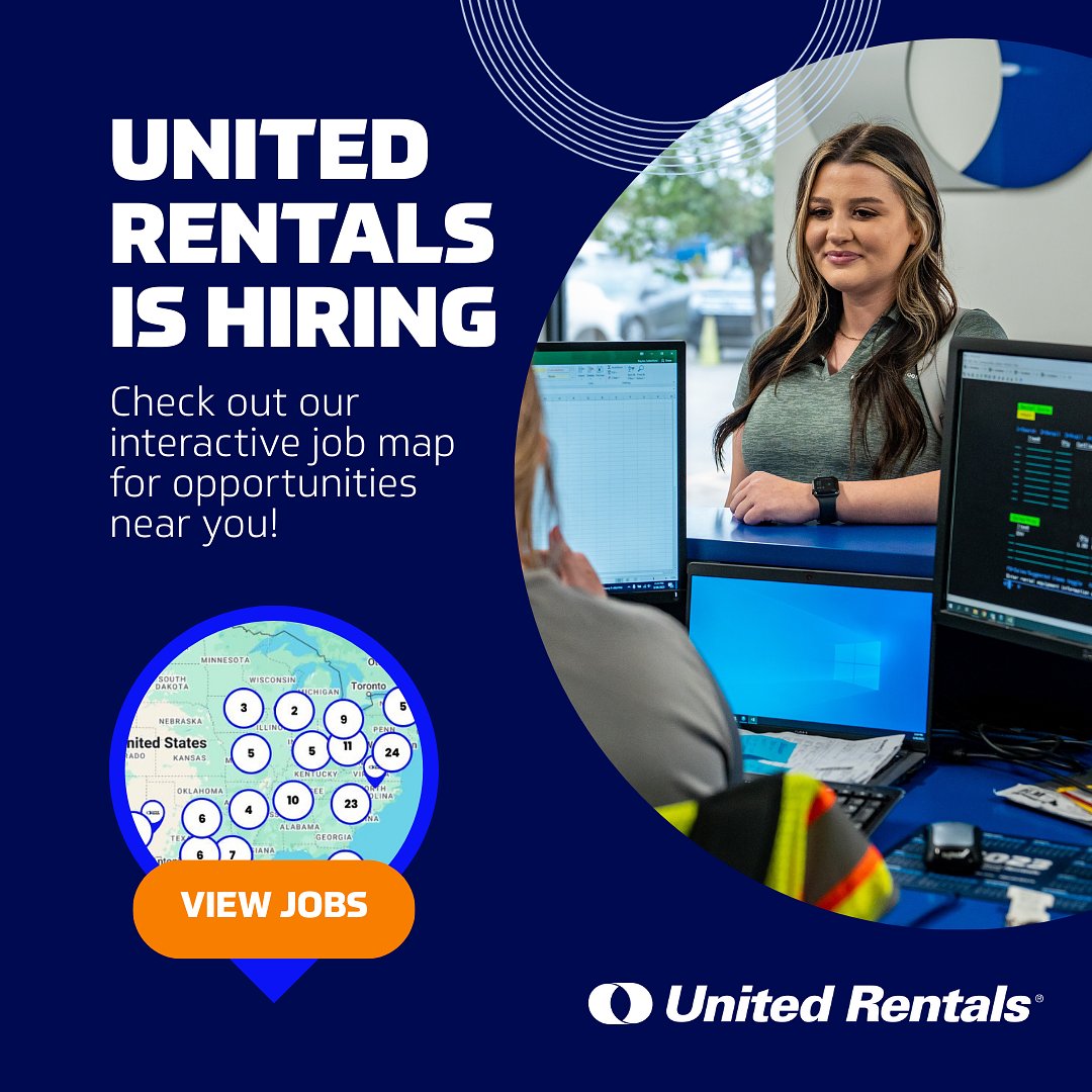 URLife's tweet image. We salute our veterans—and we hire them. United Rentals offers a safety‑focused culture, community service opportunities, and clear advancement tracks for military talent transitioning to civilian careers. Find your next mission here: app.careerarc.com/job_maps/195 #URLife