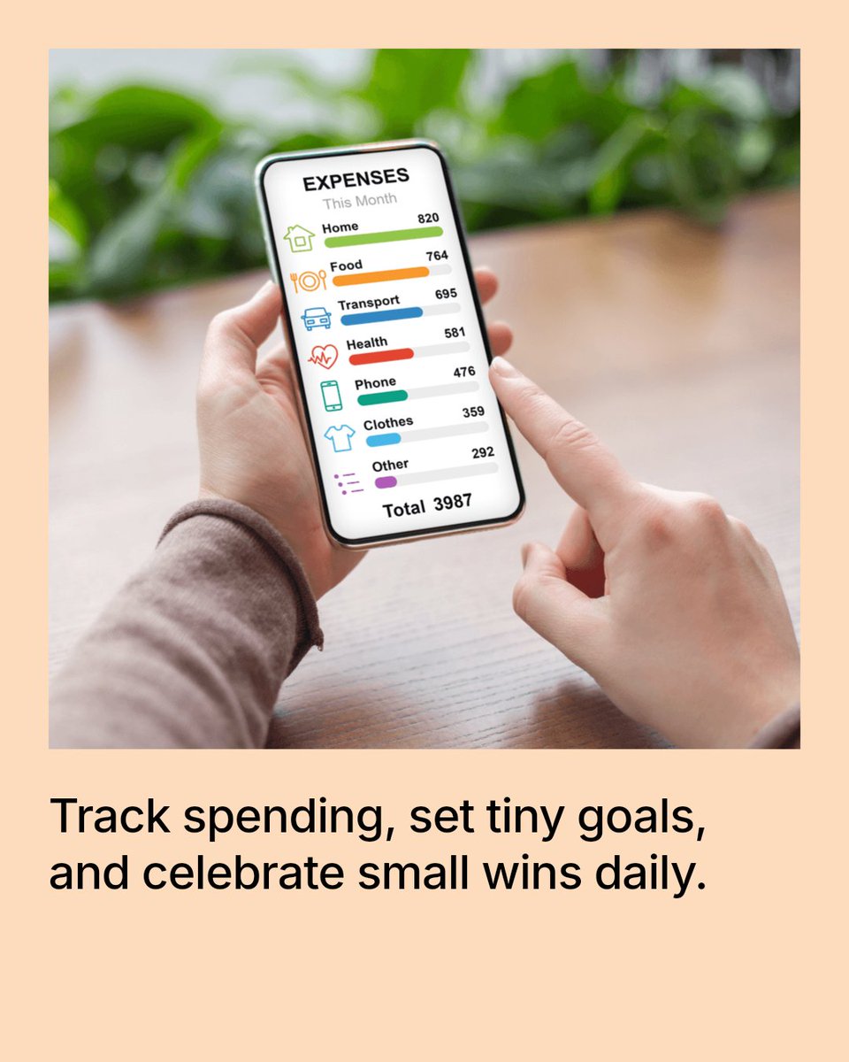 ovrfin's tweet photo. Want to build money confidence daily?

Start with small, simple actions:
- Track your spending for 5 minutes
- Set tiny saving goals
- Celebrate small wins

Each step eases financial stress and builds control. Ready to try?

#mentalhealth #TechForChange #DebtFreeJourney https://t.co/4YjHmsIPIZ
