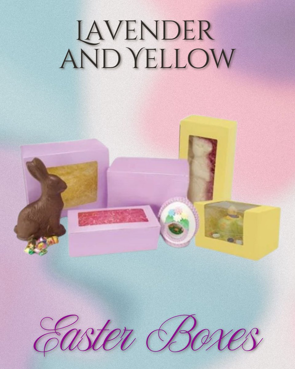 boxandwrap's tweet image. 🐣💜💛 A soft, spring‑bright option for vendors who want pastel charm with a polished, boutique feel.

boxandwrap.com/products/laven…

#EasterPackaging #SpringDisplays #CandyBoxes #BoutiqueSupplies #SeasonalMerchandising #BoxAndWrap