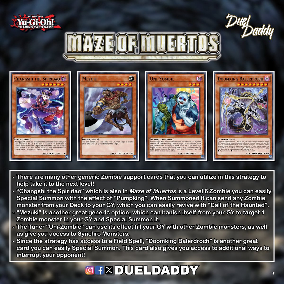 2/2) After the official Maze of Muertos reveals yesterday, I thought I would take a look at the new TCG archetype introduced in this set based around Bonz's Zombies and the classic 2/2) After the official Maze of Muertos reveals yesterday, I thought I would take a look at the new TCG archetype introduced in this set based around Bonz's Zombies and the classic