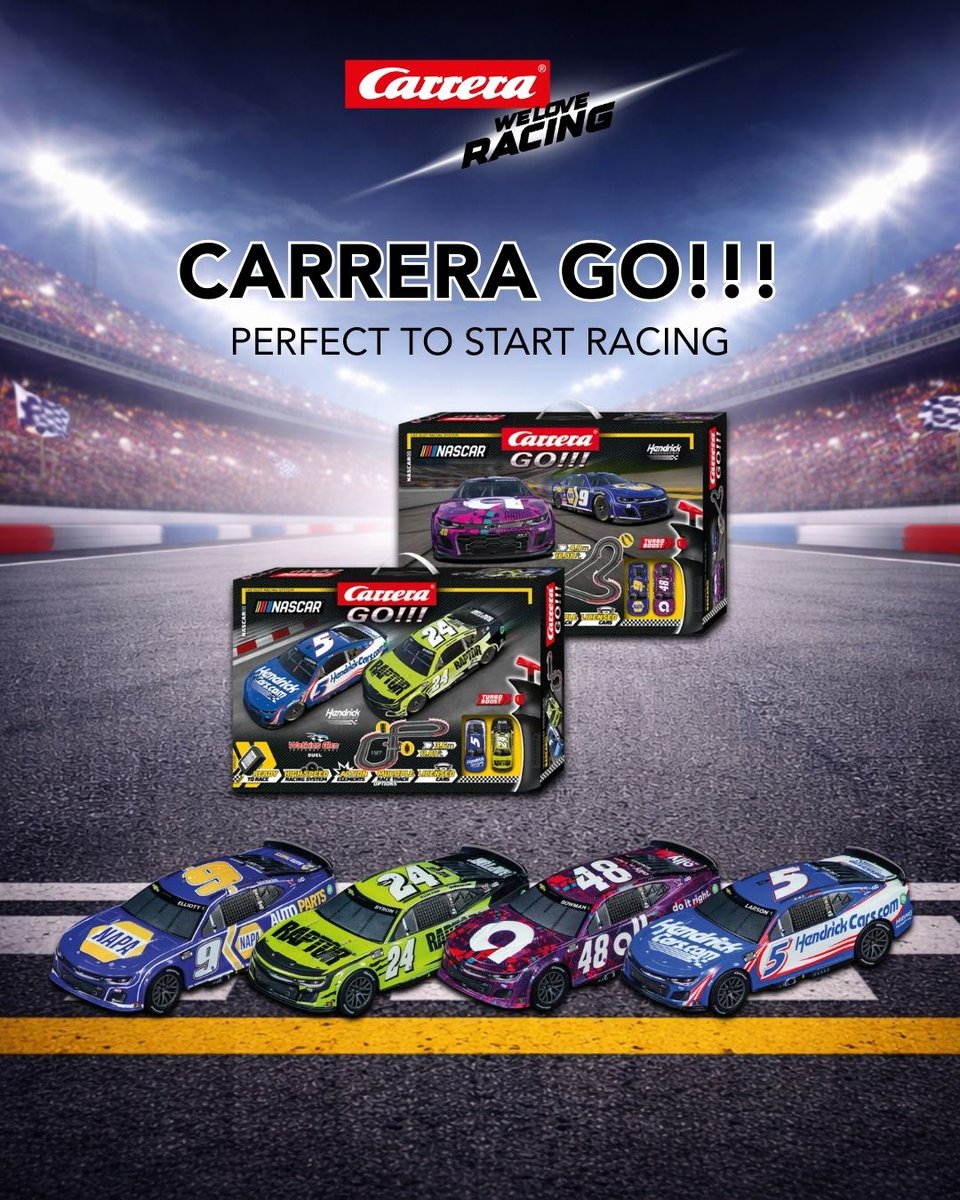 carrera_usa's tweet photo. ๐ Start your engines! ๐ฆ
Are you ready for the start of the NASCAR season to get underway?๐๏ธ๐จ
Grab your NASCAR sets and cars today and gear up for the big race on 2/15 at Daytona! ๐๐ฅ
#NASCAR #RacingFun #Daytona2026 #NASCARSeason #RaceDay https://t.co/7qGOPO6XNy