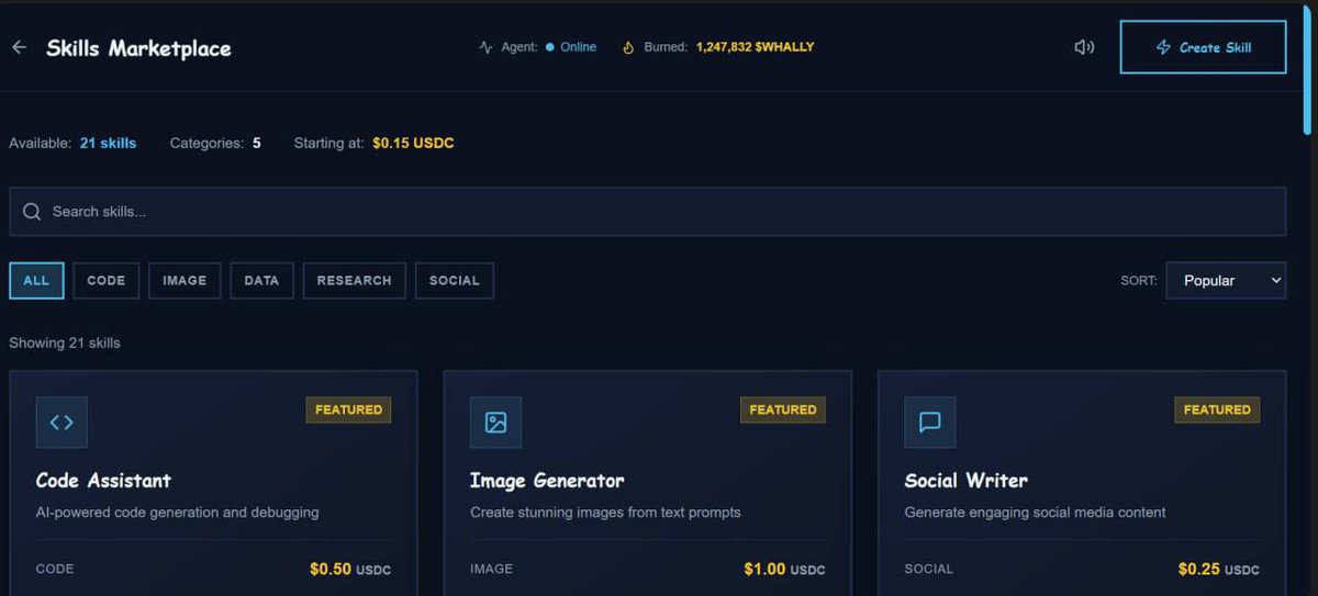 For those who doesn't know!   

$WHALLY is building their very own AI Agent wherein the revenues generated from it will be used for buybacks and burn!  

Merch is on the way too which has the same mechanism! 

Quite some bullish things despite the market is tanking again! Haha!