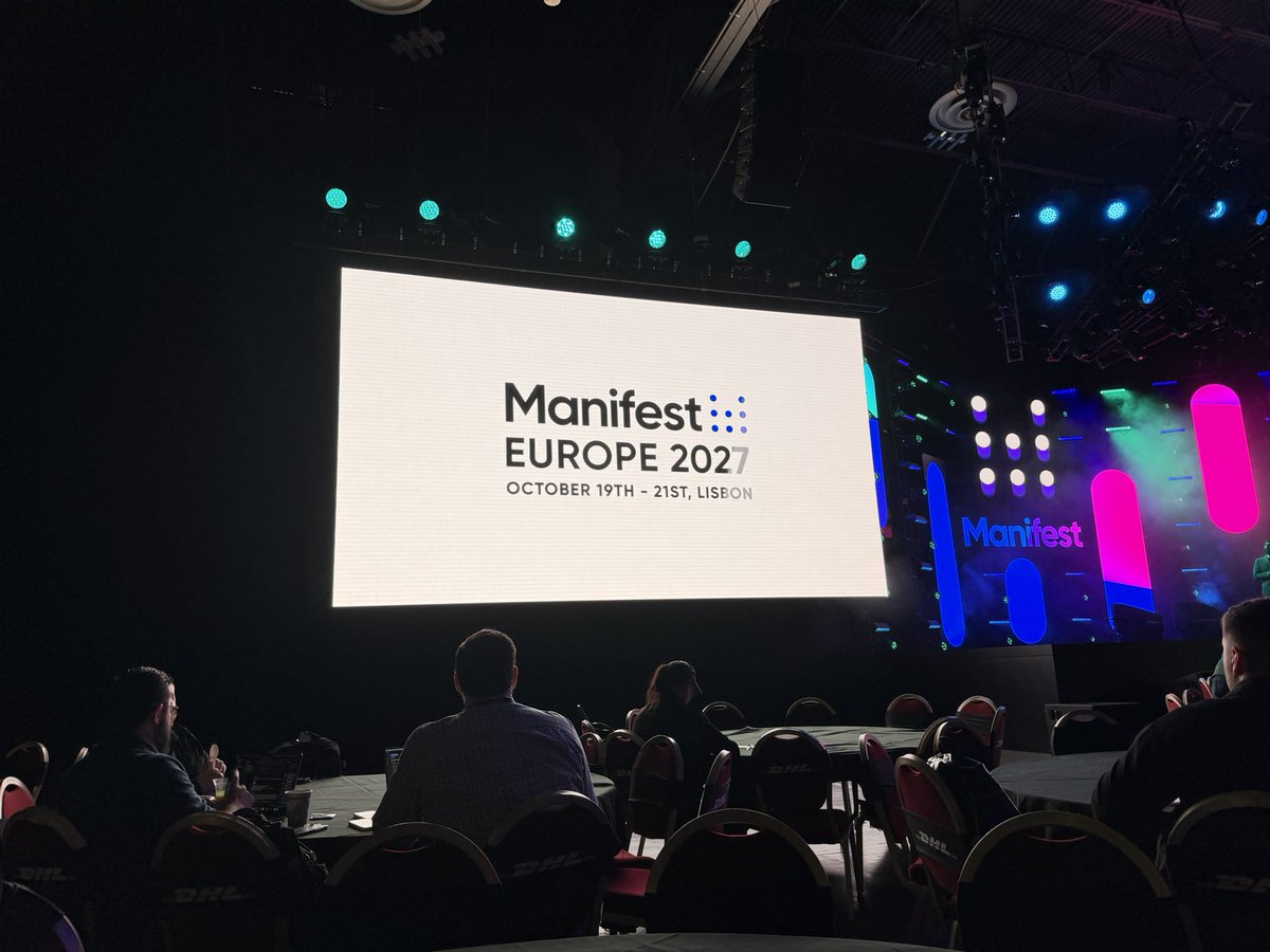 Congratulations on your international expansion and your first conference in Lisbon in October 2027 #Manifest2026