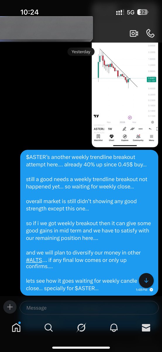 CG_trades_'s tweet image. only token i bought last week with clients when $BTC swept around 60k was $ASTER..

and currently its up like 60% since our buy…

wow man like really wow…

whole market is bleeding and this one is on steroids….

lets see how it goes..,

#ASTER