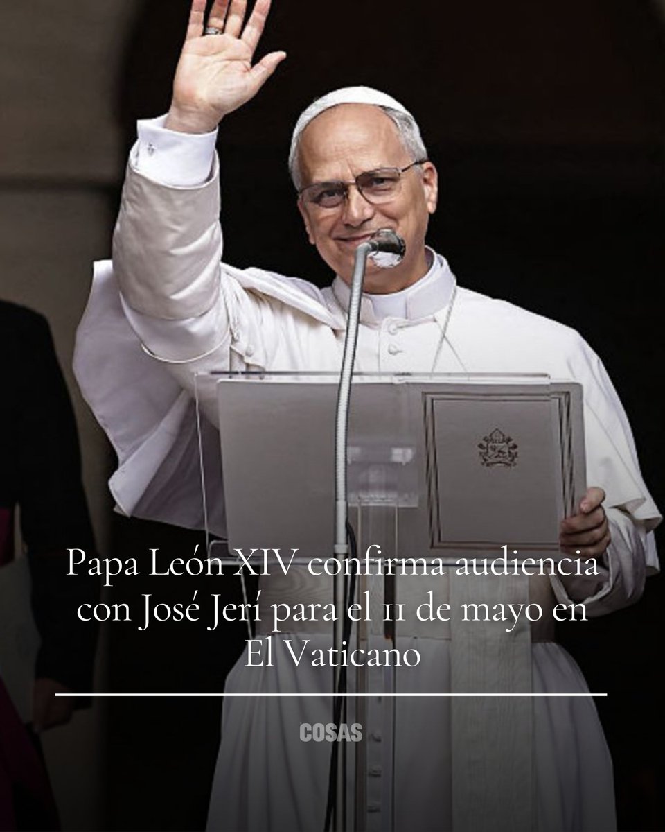 El Papa León XIV recibirá el próximo 11 de mayo a José Jerí en una audiencia en el Vaticano. El encuentro será la ocasión para que el presidente le transmita personalmente la invitación oficial para visitar el Perú.

Conoce más en nuestra link in bio 🔗

#COSASPeru