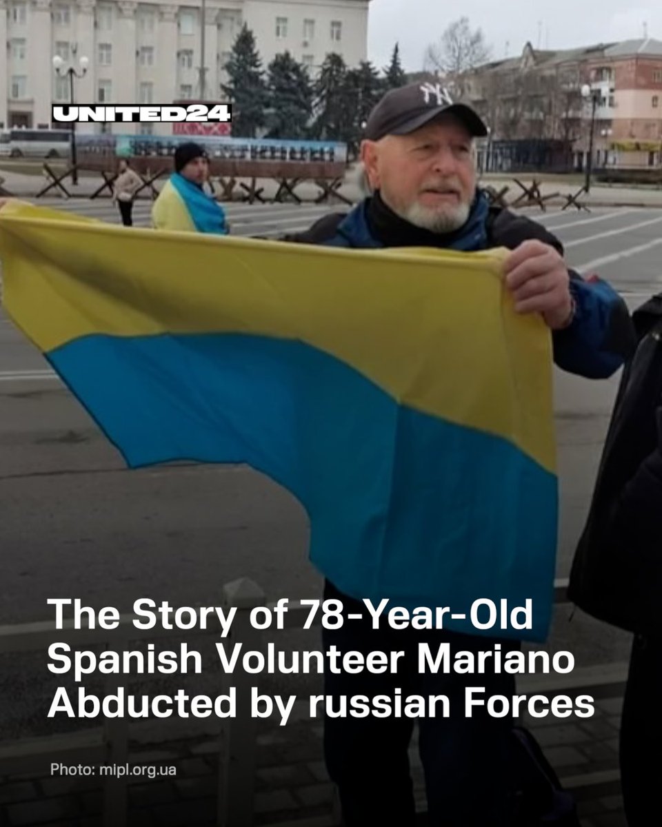 Mariano García Calatayud left behind a comfortable life in Spain back in 2014, when russia first invaded 🇺🇦
On March 19, 2022, he went out to protest the russian occupants in Kherson — and never came home. 
He's been held captive and tortured ever since. 
This is his story 🧵👇🏼