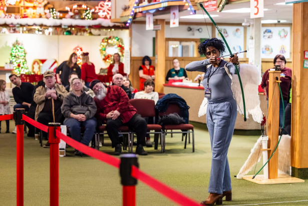 BronnersXmas's tweet photo. MLive's Kaytie Boomer shares the love from Bronner's Hot Shot Local Media Celebrity Archery Contest for Charity: https://t.co/KHGkhnSeUt https://t.co/riHHZcVntB