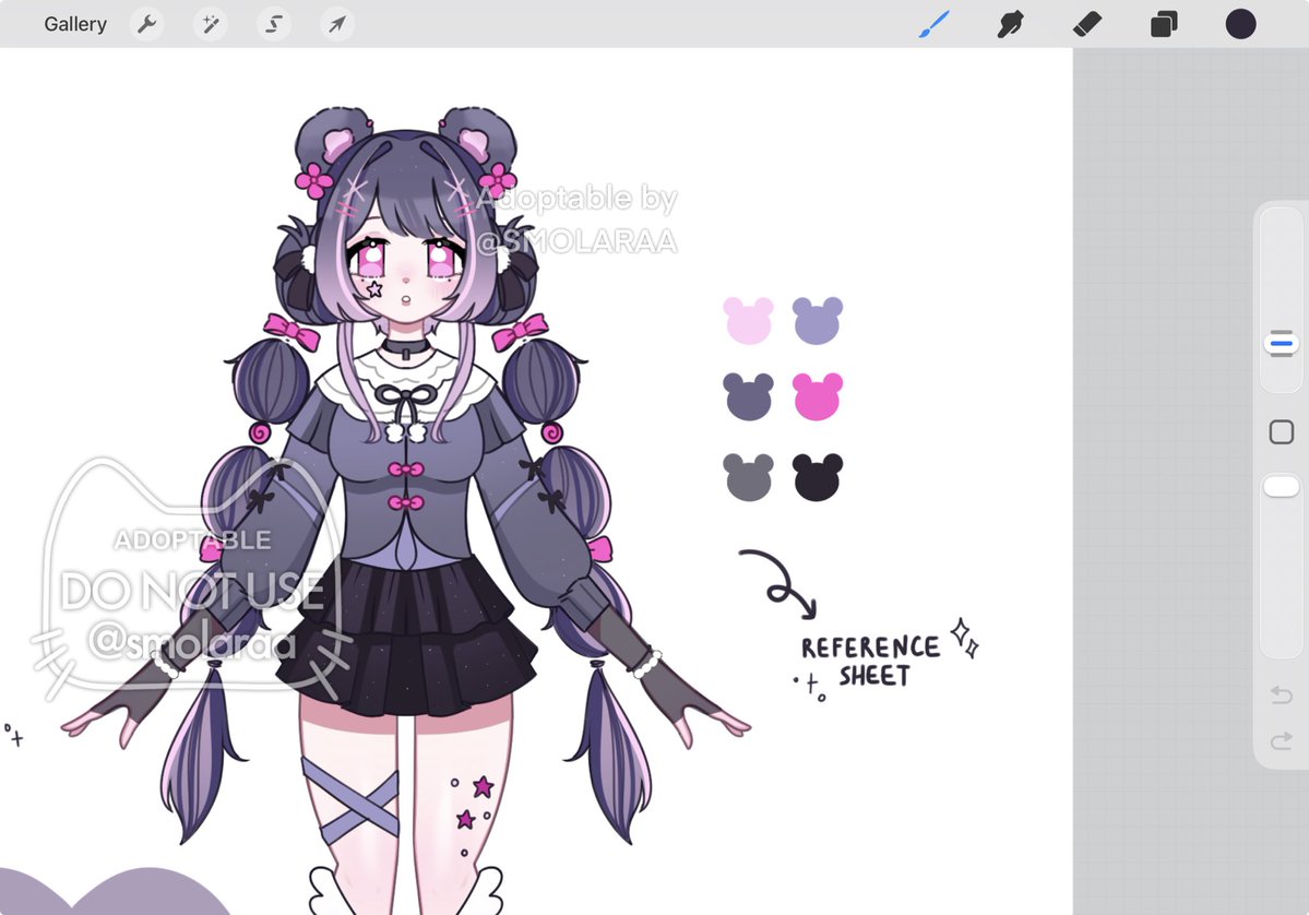 #wip #adpotable 🩷🖤