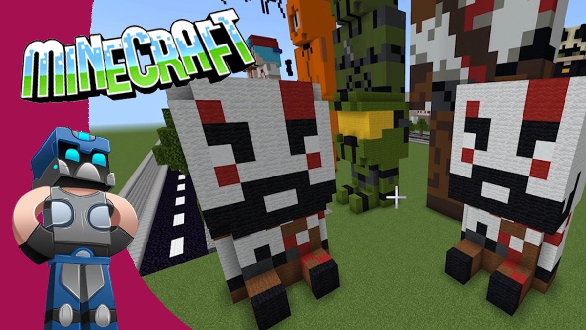 Minecraft: Como hacer Peluche de kratos Tutorial youtu.be/jcsJwNVmPT0?si… a través de <a href="/YouTube/">YouTube</a>