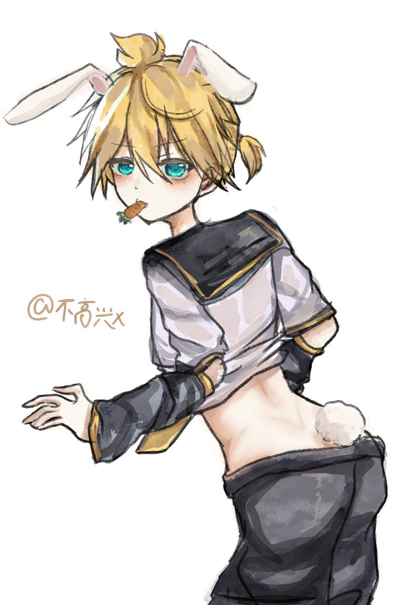 xiaosha84008282's tweet photo. 🐇🐇🐇！#鏡音レン https://t.co/qWiSW8m7eX