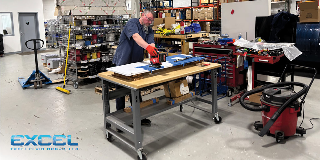 ExcelFluidGroup's tweet image. This #WarehouseWednesday, our team is moving multiple #pumpstation projects forward, from #HDPE wet wells and pump rebuilds to #controlpanel testing and more. Partner with us to deliver your next #pumpstation project with precise execution: hubs.li/Q042tsTn0