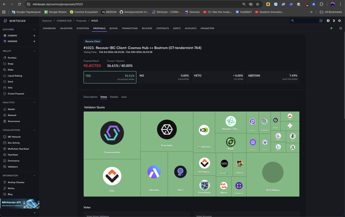 ⚛️ Cosmos Ecosystem ⚛️ tweet media