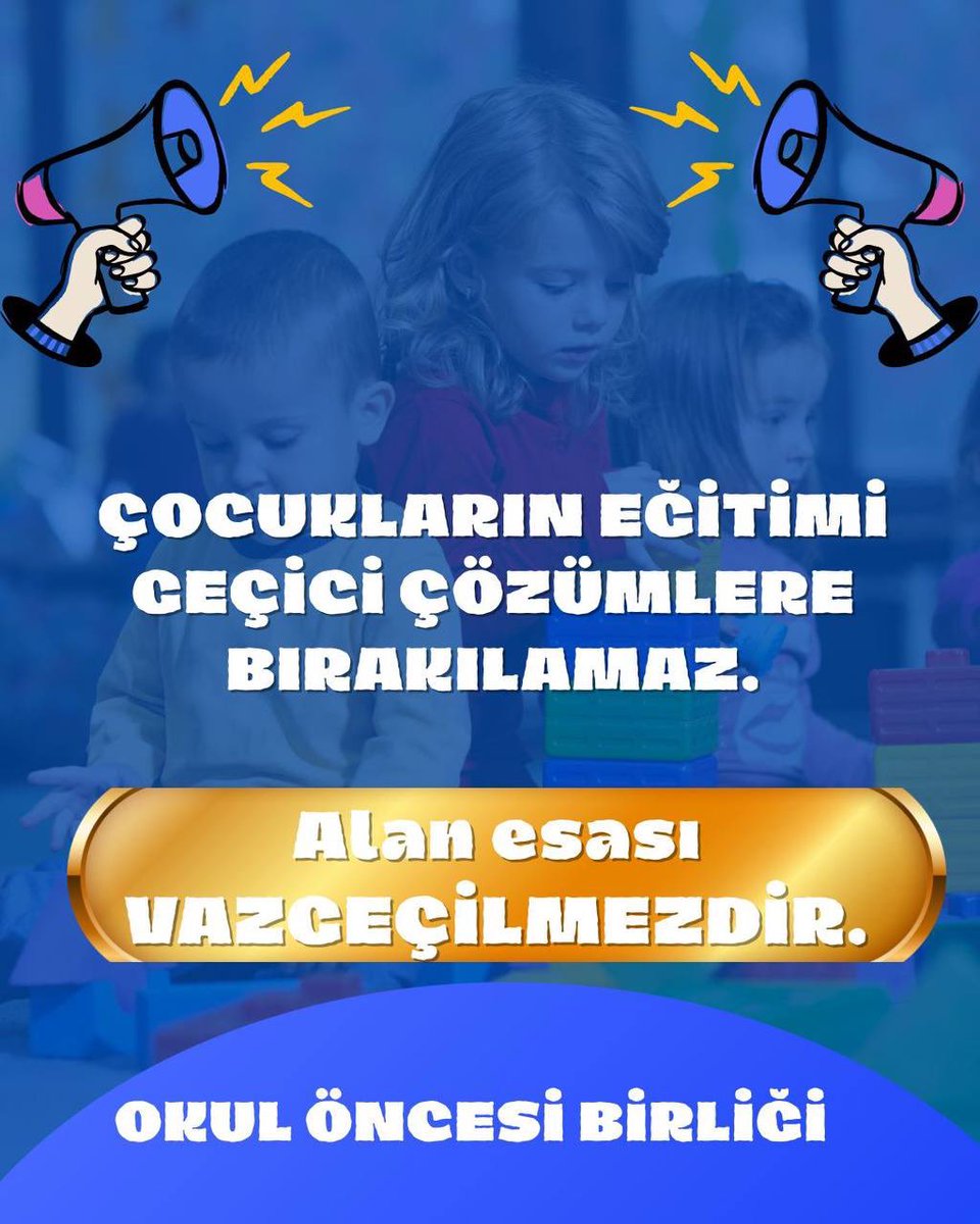 oknozdmrr's tweet photo. Anaokulları okul öncesi eğitimin uzmanlık alanıdır. Yönetici atamalarında sınıf öğretmenlerine yol açılması, alan esaslılık ilkesine açıkça aykırıdır.
#AnaokulunaAlanGerek
@cftcblnt @ebubekirsavasci @fethifahri_kaya @farukyelkenci https://t.co/TjmXzSV42F