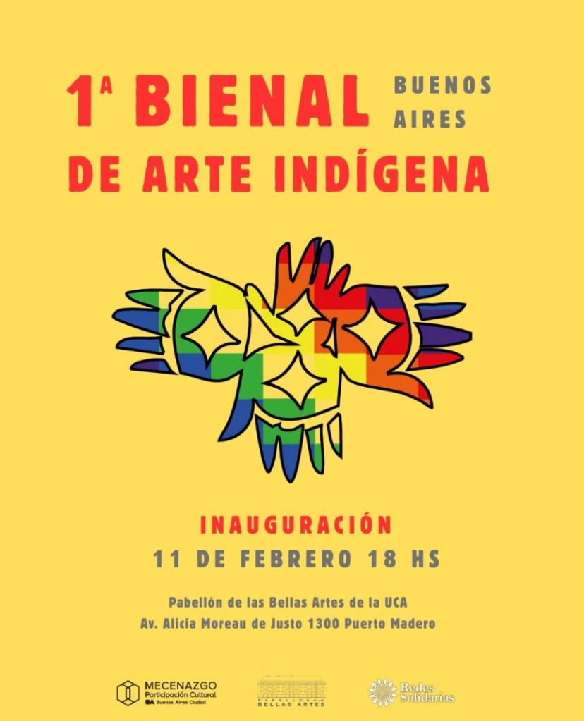 UCA_Oficial's tweet photo. Del 11 de febrero al 12 de abril, el Pabellón de las Bellas Artes de la UCA y Fundación Redes Solidarias presentan la Primera Bienal de Arte Indígena 🎨
Participan 45 artistas de Argentina y Latinoamérica. Más info: https://t.co/OqPxGQgO59 https://t.co/k9rYWfe2r1