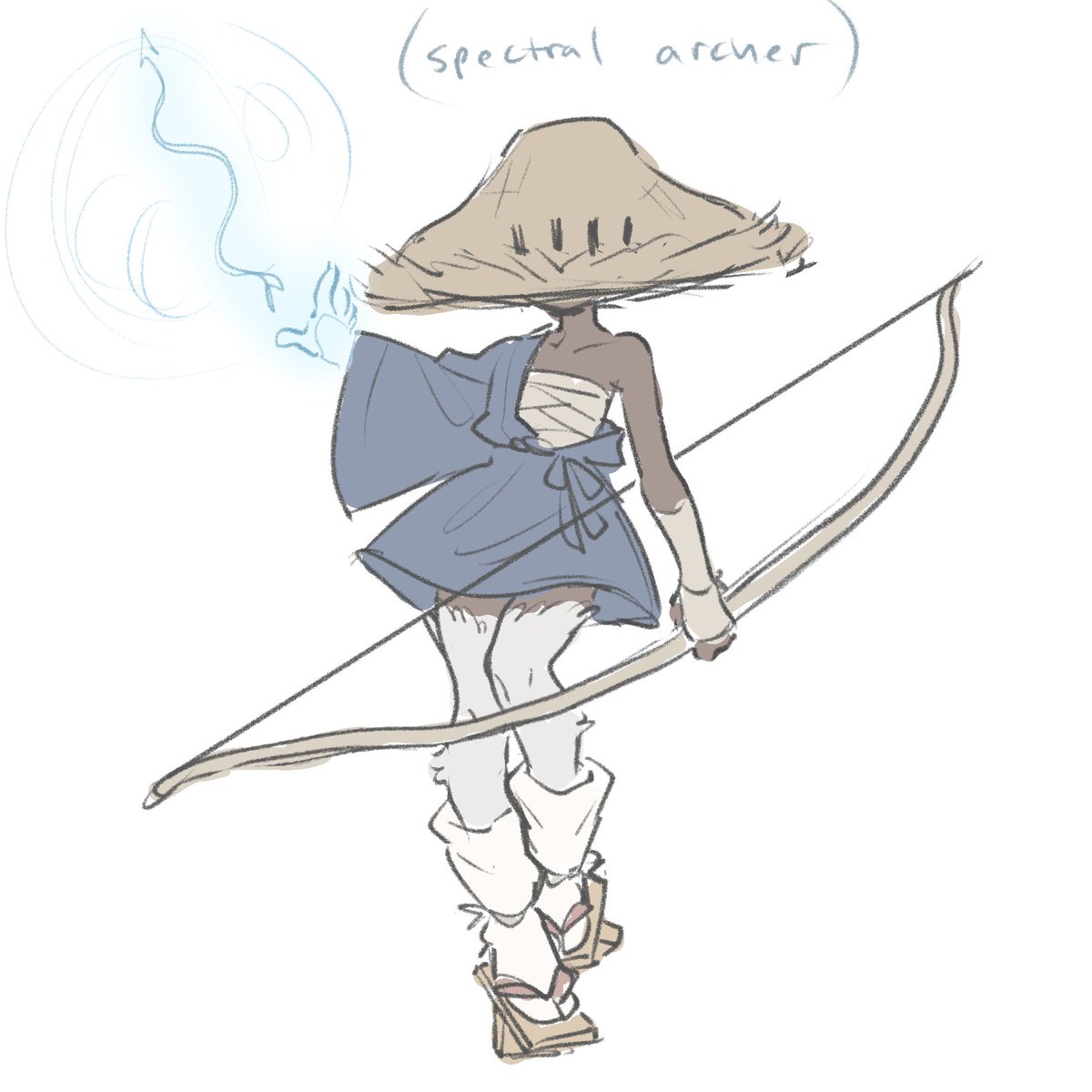 maybe a bit of an uninspired design for me, but quick faun archer lady
(yes the hat comes off before drawing the bow, i know it would be in the way)