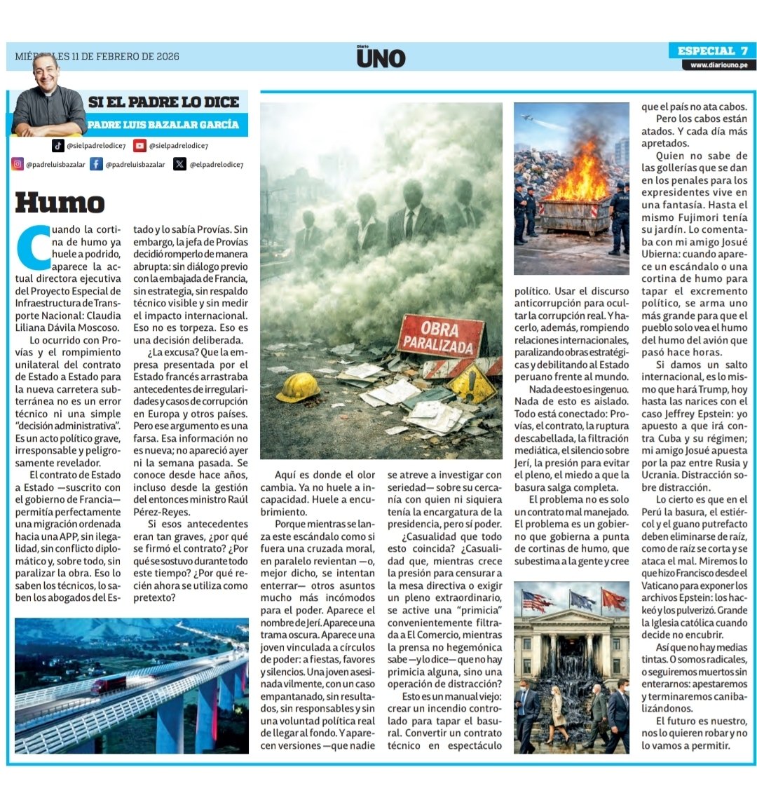 Padre Luis A. Bazalar Garcia tweet media