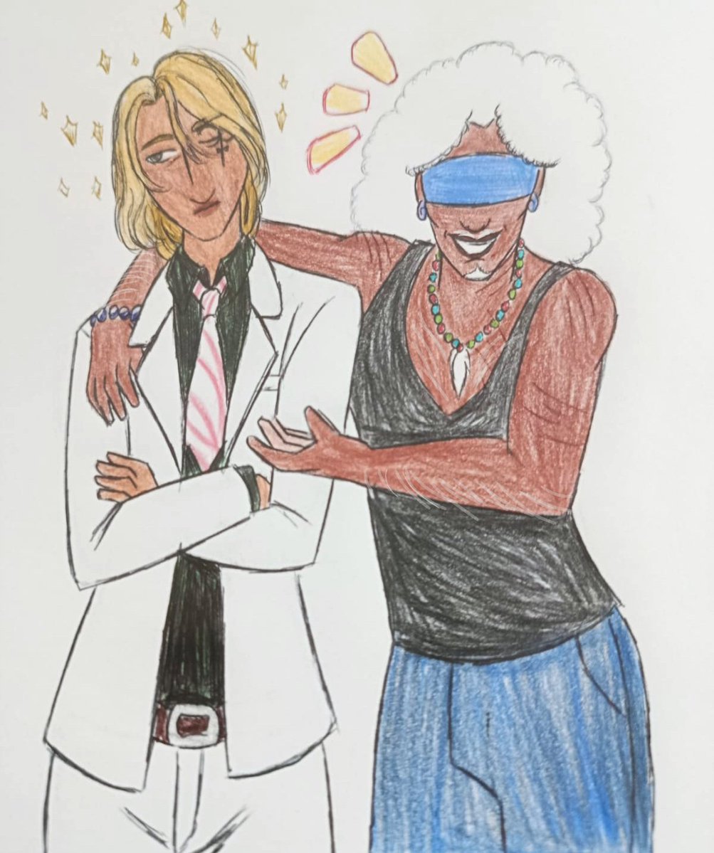 Minosvonstein's tweet image. Reneé(mine) and Marcél(@NECR0BABE) together! this drawing was days ago, im just posting now XD
(reference used is down below)
#oc