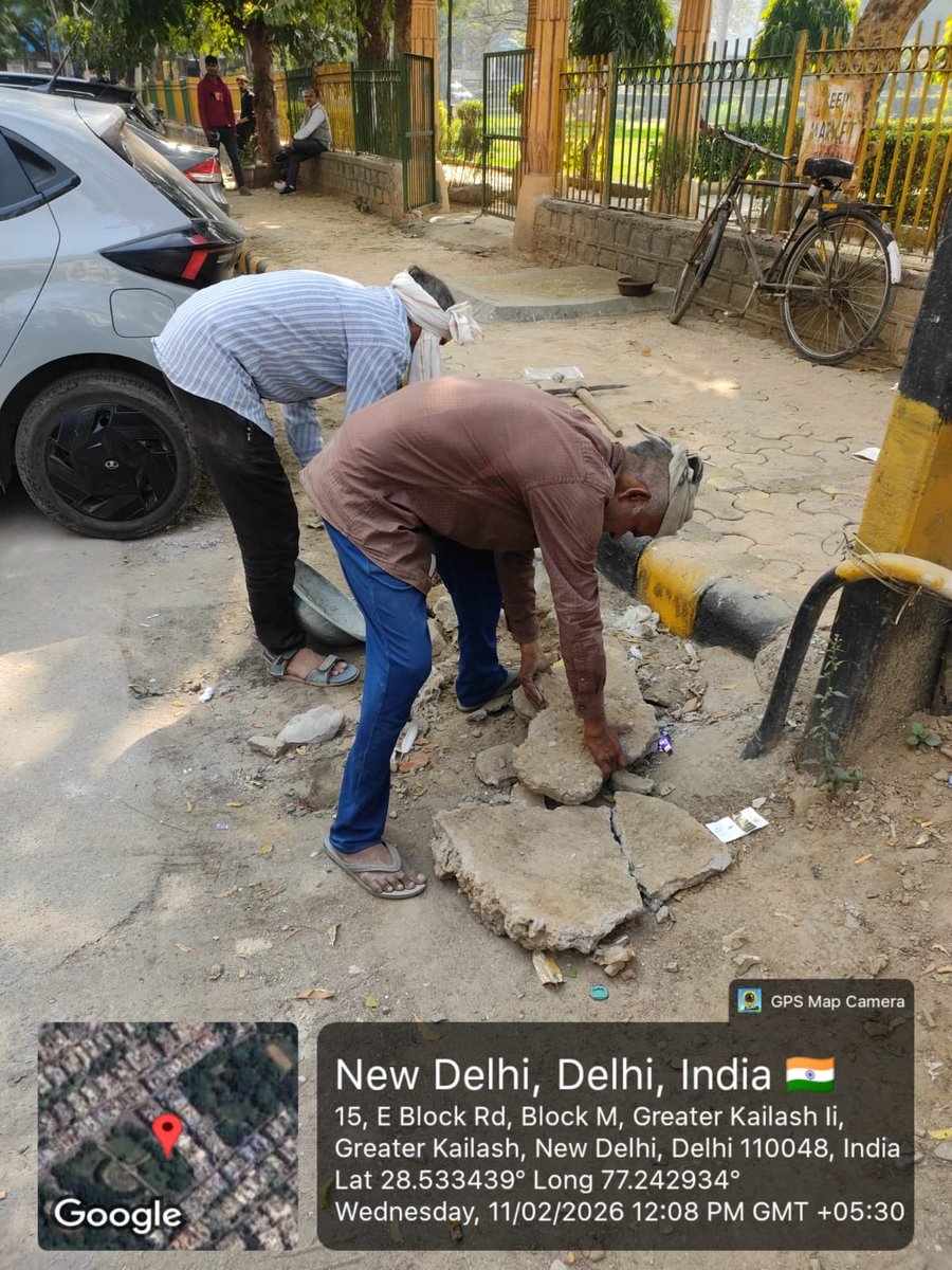 DCSOUTHZONE's tweet image. To ensure cleaner surroundings and obstruction-free roads, South Zone MCD teams were on duty today for malba removal.

🏗️ Total malba lifted: 26.9 MT on 11th February 2026.

Continuous efforts towards a debris-free &amp;amp; clean Delhi.

#MCDDelhi #CleanDelhi #PollutionControl