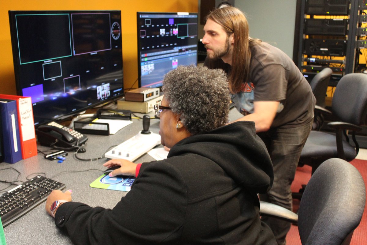 Take our television graphics workshop!  The Live Text workshop will give you the knowledge to produce name keys and basic graphics for use during studio production recordings.  Membership required.