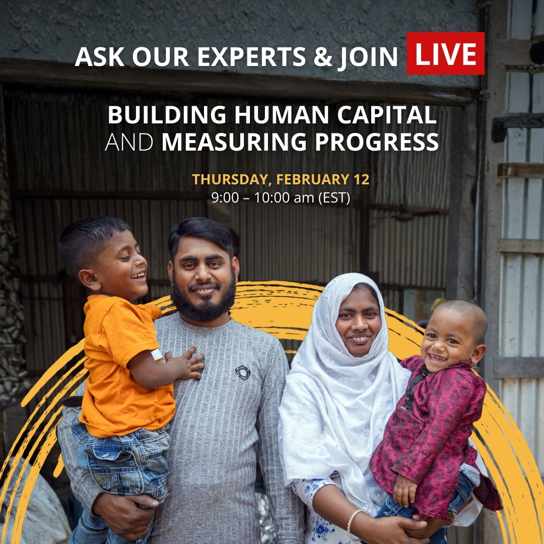 WBGPubs's tweet image. New data. Clearer insights.

Join us live to explore the #HumanCapital Index Plus and see how health, learning, and skills shape growth—and where action is needed now.

👉 Join the event | Feb 12: wrld.bg/gscq50YbXMt