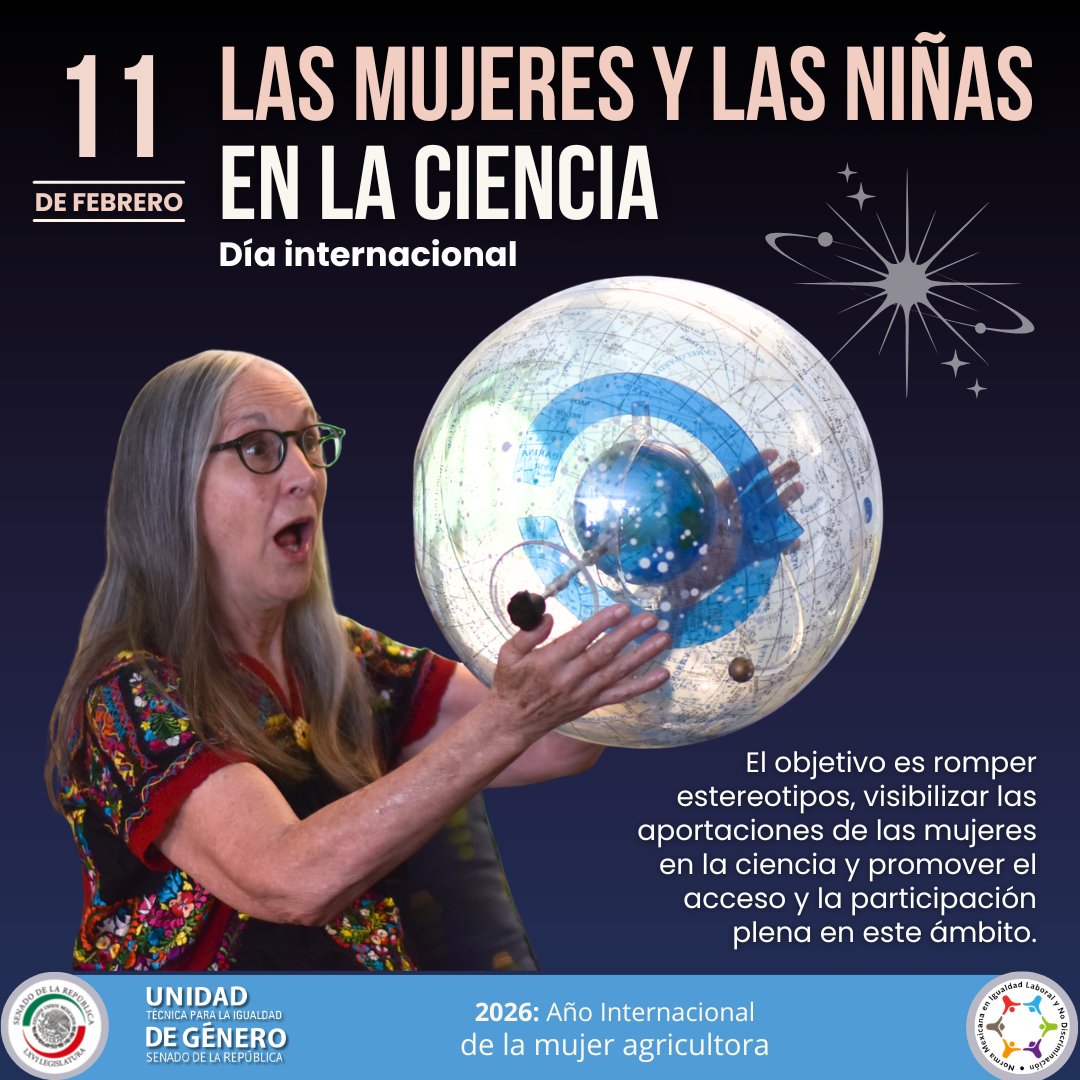 Hoy honramos a las #MujeresEnLaCiencia que han desafiado prejuicios y han eliminado barreras para que más niñas puedan soñar, crear y transformar el mundo. 

Aunque solo 1 de cada 3 personas investigadoras en el mundo son mujeres (UNESCO), su legado inspira a millones.