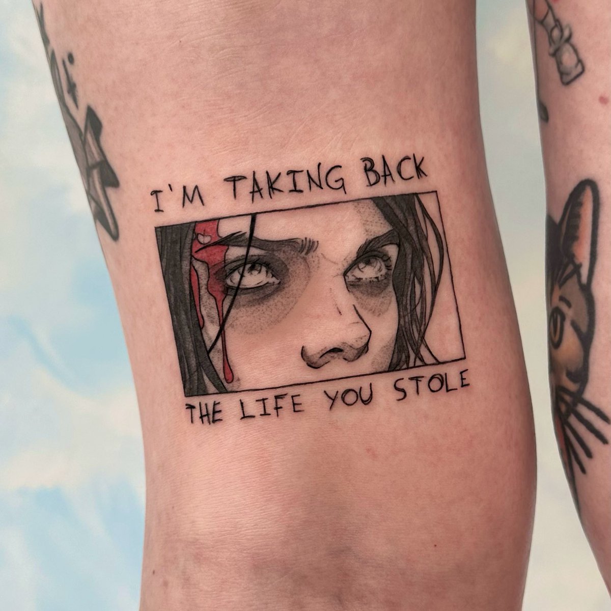 Gerard comic strip I did for the lovely Sam last summer in Toronto <3 
always so fun to tattoo these little concepts !!