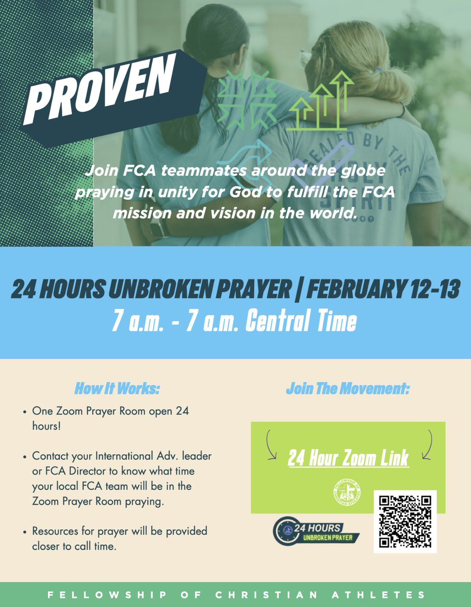 NWALFCA's tweet image. REMINDER &amp;gt;&amp;gt; The 24 hours of Unbroken Prayer is TOMORROW! Join us in praying for our FCA partners and ministry in East Africa! Message us or your local staff for the link to join in praying! 

#fcaproven #fcaalabama #alabamafca #fca #eastafricafca