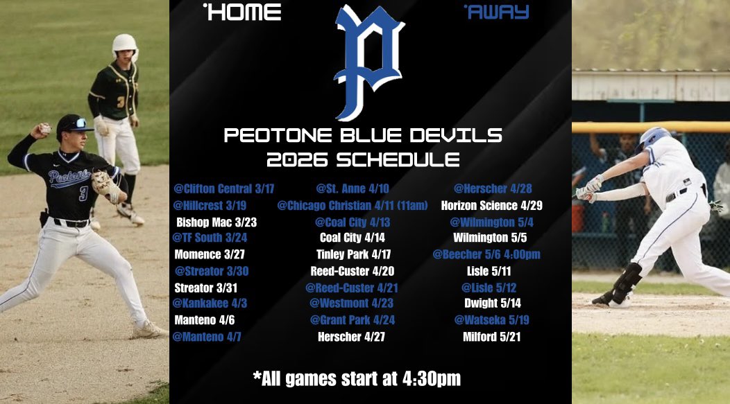 Peotone High School Baseball tweet media