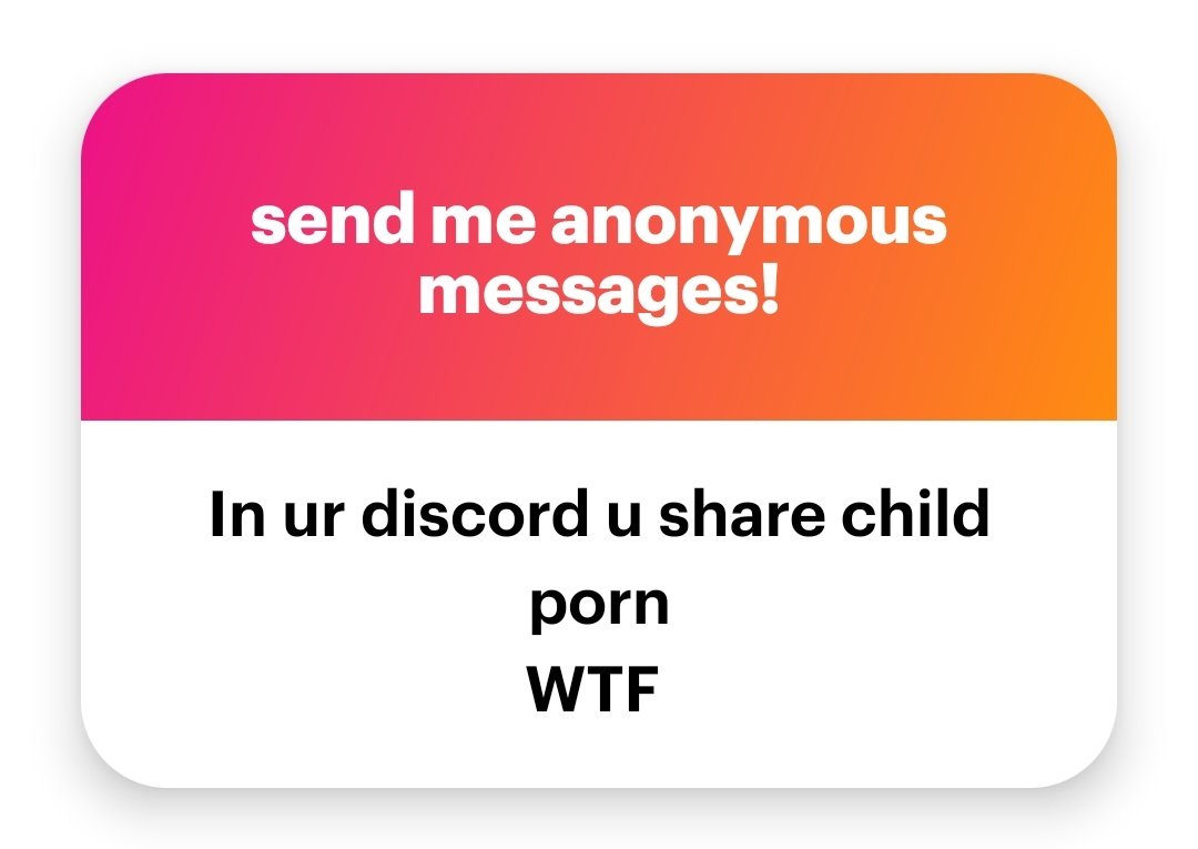 INVlSIBLESLXT's tweet photo. //LITERALLY wtf.

We do not. Whoever saying this shoe your fuck ass face in my dms.

Cause I know there isn't you fucking piece of shit.

My own BOYFRIEND and my IRL are in there. I KNOW THERE ISNT. Im also a SA VICTIM. So show your fuck ass face. https://t.co/6K6VSSur7T