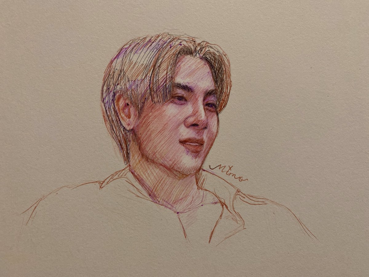 mimosahaphap's tweet photo. i'm just taking a little break from my major plate, so i quick sketched Dean with my ballpoint pens 

#OnlyFriendsDreamOn https://t.co/ueoeuukINn