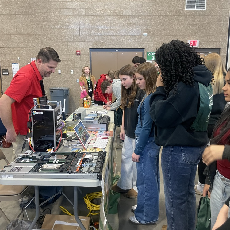 wbisd's tweet photo. More photos from the Career Expo...West Burlington's 8th Graders participated in a Career Expo today sponsored by Junior Achievement, the Greater Burlington Partnership and area businesses. This helps support our Portrait of a Graduate Framework to be Career Focused Individuals. https://t.co/BlJuyXONkV