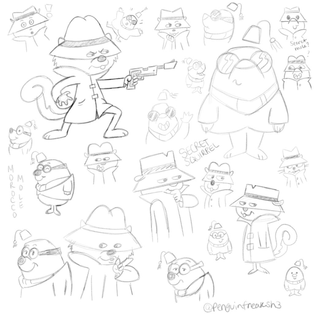 penguinfreaksh3's tweet photo. Secret Squirrel and Morocco Mole Sketches!
Do you remember this cartoon?
Who should I sketch next?
#secretsquirrel #moroccomole #Sketches #cuteart #oldcartoons https://t.co/yckQ0w0bwT