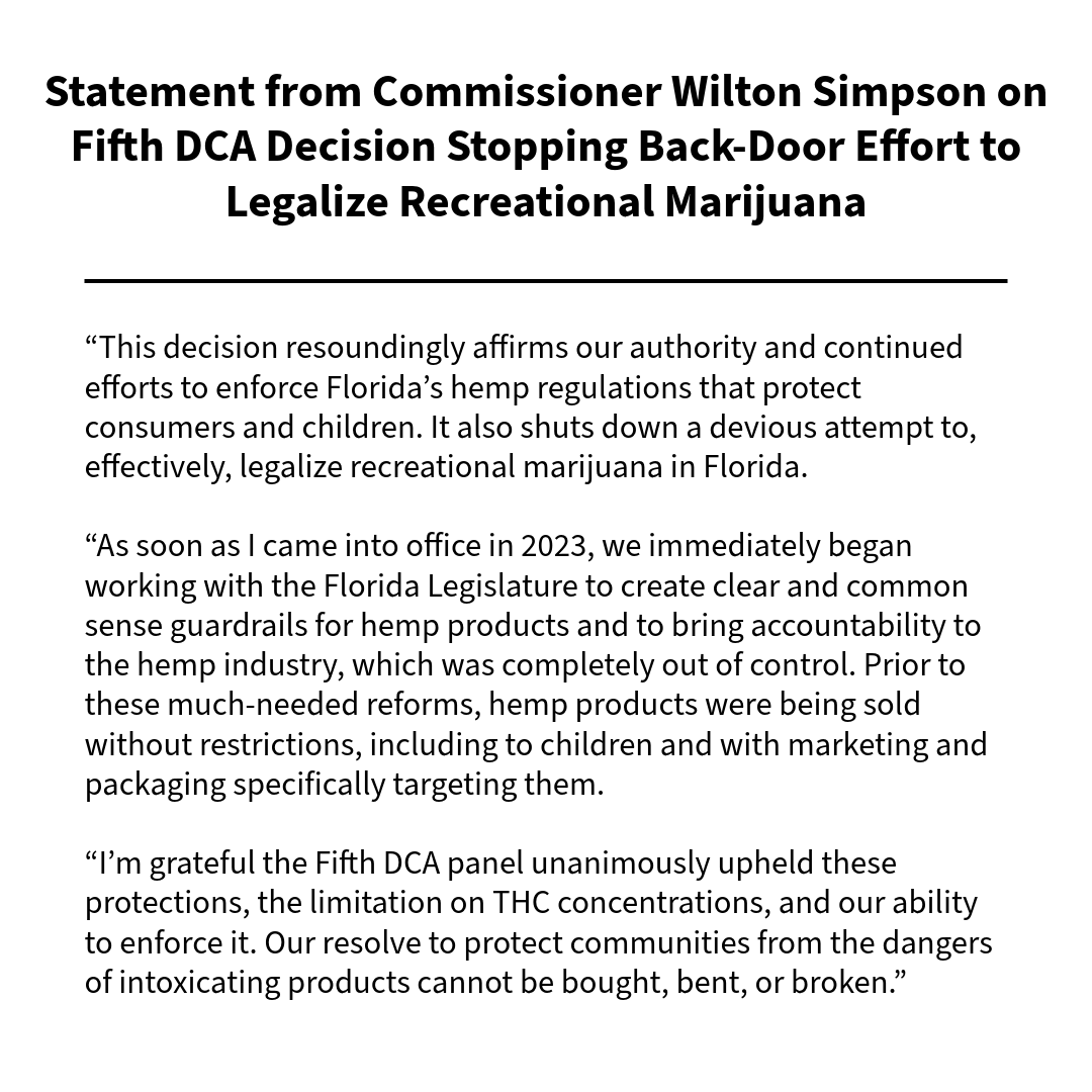 Florida Dept. of Agriculture & Consumer Services tweet media