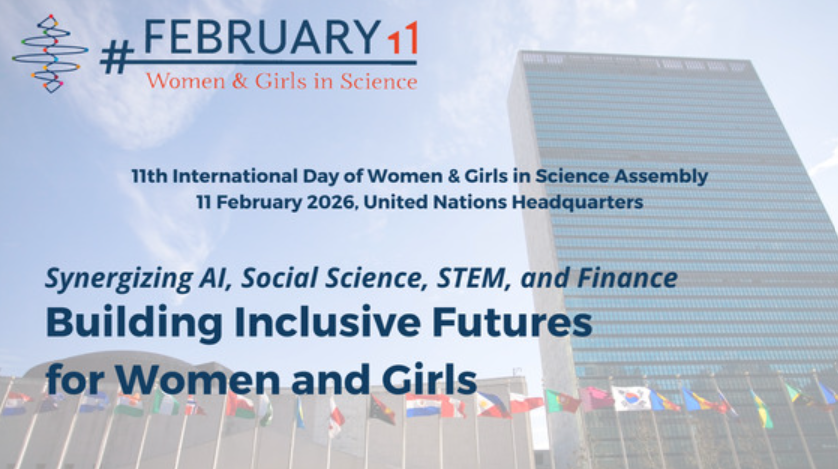 PARMIONOVA's tweet photo. Synergizing AI, Social Science, STEM &amp; Finance: Building Inclusive Futures for #WomenandGirls. 11th Intl' Day of Women &amp; Girls in Science Assembly. @UNWebTV https://t.co/xADZYBxP7l
#February11,#EquityInScience,#ScienceSociety,#Finance4Dev,#GirlsInScience, #WomenInScience. https://t.co/nEUnwgiBWW