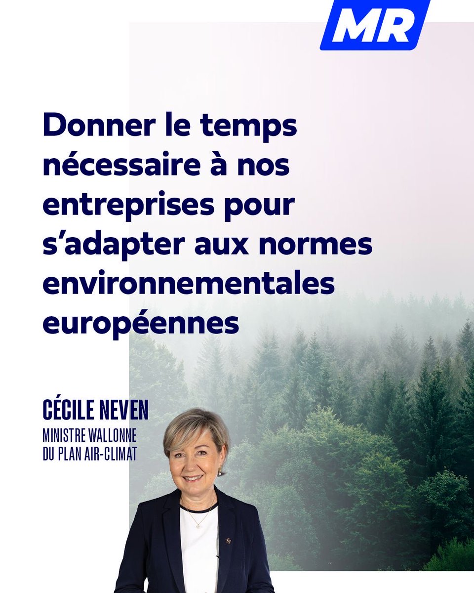 MR_officiel's tweet photo. 🔵 Transition climatique : ambition oui, irréalisme non.

Notre ministre Cécile Neven adapte temporairement l’application des nouvelles normes européennes pour permettre à nos entreprises de s’y conformer dans des conditions réalistes et juridiquement sécurisées.

🌍 L’objectif européen est clair : au moins 42,5 % d’énergies renouvelables d’ici 2030, avec des critères de durabilité renforcés.
Mais une transition réussie doit être exigeante ET applicable sur le terrain.

👉 Concrètement :

✔️ Délai supplémentaire d’un an pour les entreprises qui démontrent une impossibilité immédiate de se conformer aux nouvelles obligations (notamment face au manque d’auditeurs qualifiés).
✔️ Période transitoire jusqu’au 31 décembre 2030 pour les producteurs d’électricité renouvelable à partir de biomasse afin de sécuriser leurs investissements.
✔️ Assouplissement des modalités de déclaration pour éviter des conséquences disproportionnées.

💬 « Par cette décision, la Wallonie garantit une transition ordonnée vers des critères de durabilité renforcés, au service d’une politique énergétique crédible, exigeante et applicable sur le terrain. » — Cécile Neven

💡 Avec le MR, nous défendons une transition climatique ferme mais praticable : protéger l’investissement, l’emploi et la compétitivité tout en atteignant nos objectifs énergétiques.

📖 Plus d’infos :
https://t.co/oPzkfTZRy2

✍️ Rejoignez la famille libérale : https://t.co/zAhdRpfw4j

#FierDetreLiberal #Energie #TransitionClimatique  #LAvenirSEclaire