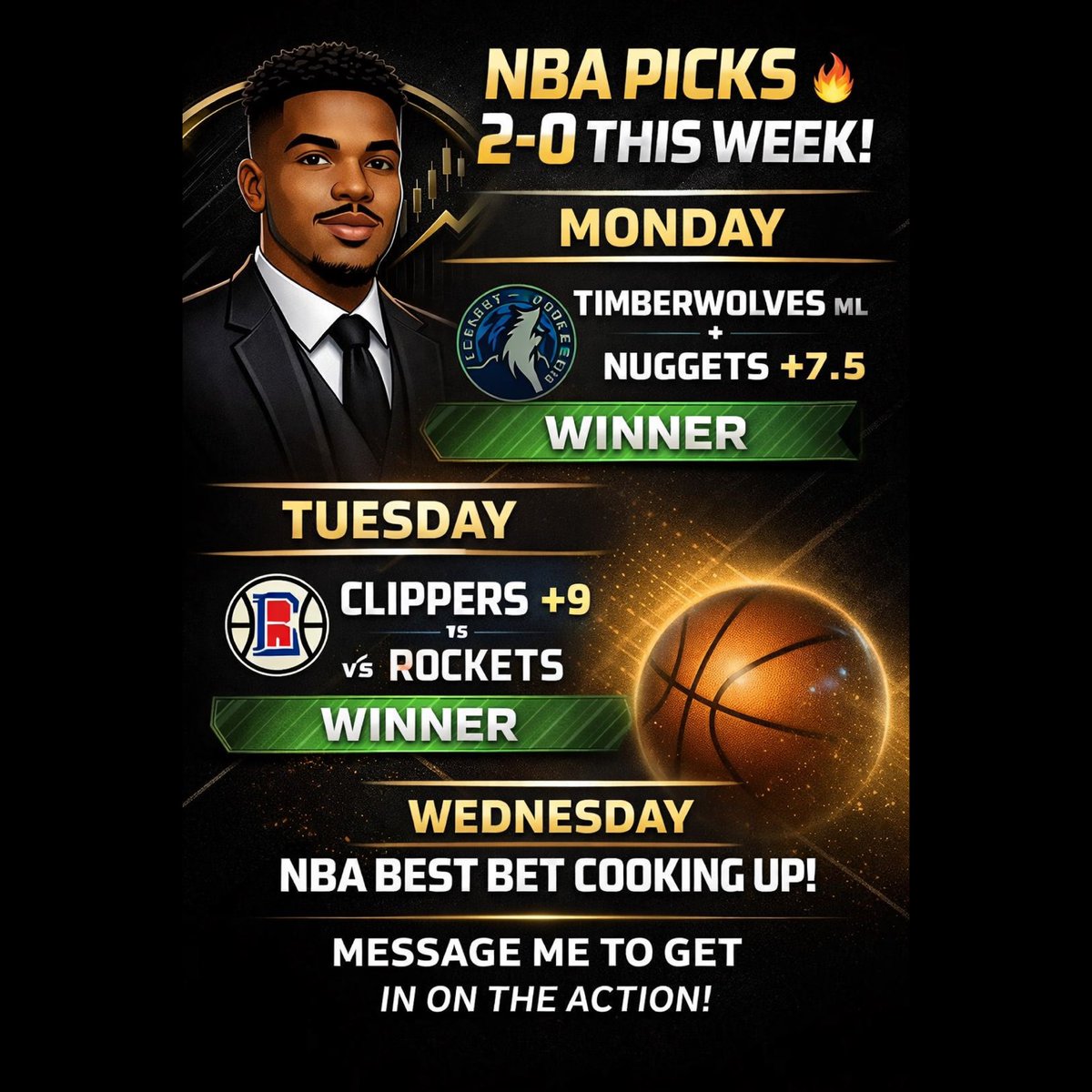 OnTopPicks's tweet photo. SMACKING #NBA Bets! 🤑

Smash the like for another ♥️

#sportsbetting | #JoinVIP https://t.co/tzQY4fY64K