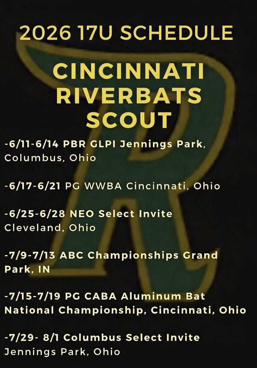 Cincinnati Riverbats 2027 Scout Team tweet media