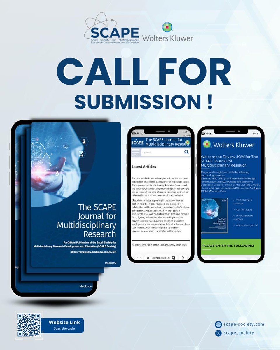 SCAPE Journal for Multidisciplinary Research tweet media