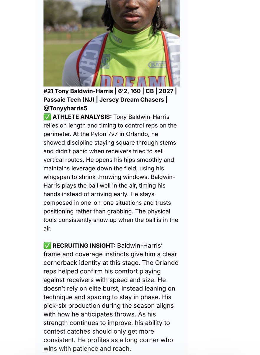 TonyyHarris5's tweet photo. Thank you @sixstarfootball for the article 

@PCTI_CoachMuir @PCTVSFBRECRUIT https://t.co/O2lgb2rsRU