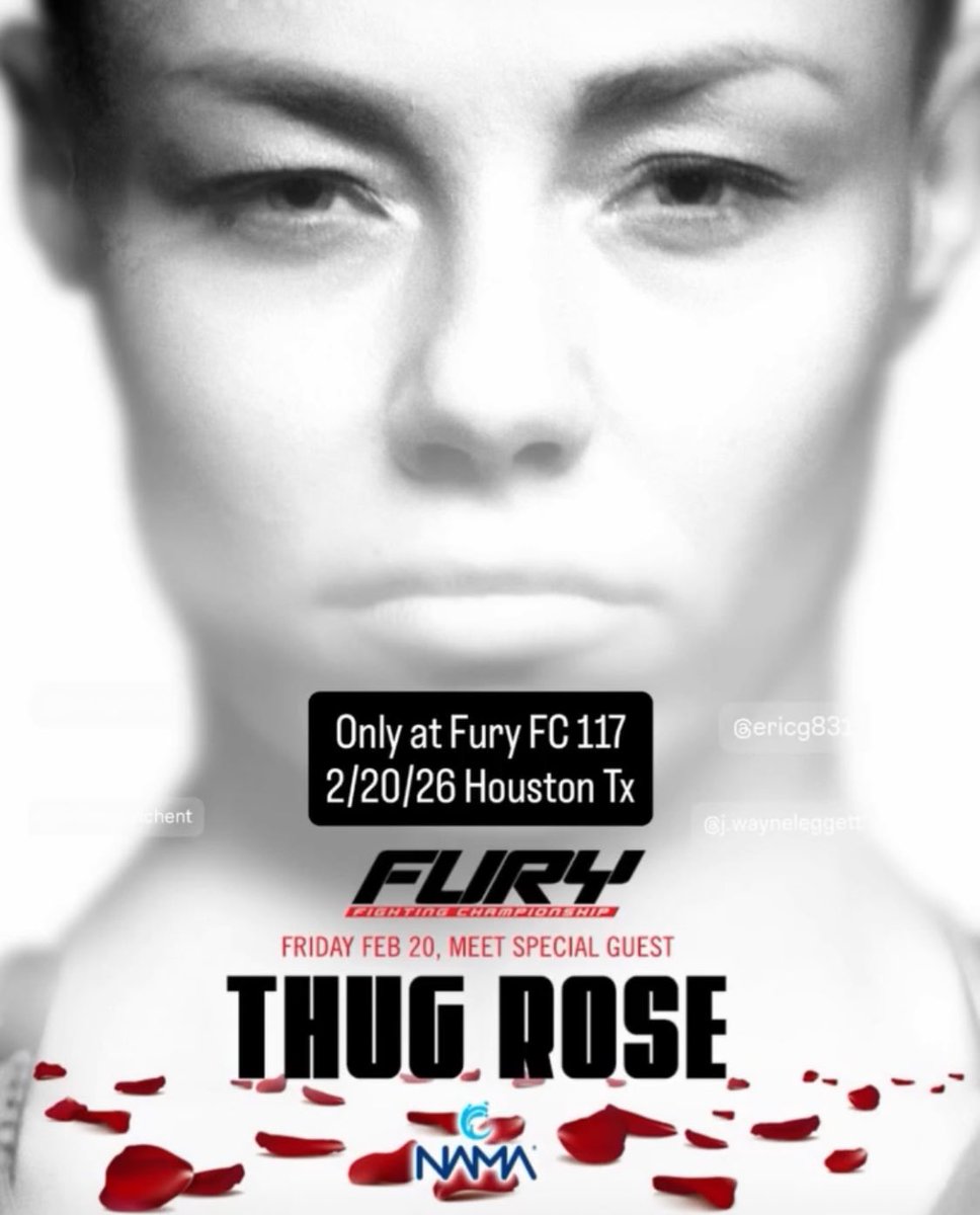 We will be at <a href="/FuryFightingTX/">Fury FC</a> Feb 20th in Houston! See you guys there!
