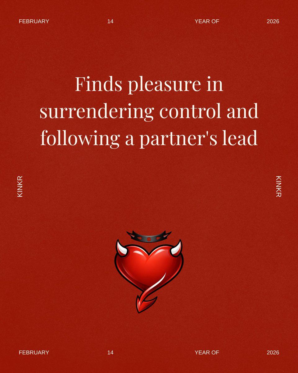 KINKRLive's tweet photo. Are you submissive? Let’s find out ❤️‍🔥

2.14.26 #KINKR

#Lifestyleapp
#kinkeducation 
#kinkcommunity https://t.co/FuM4RRGJ8f