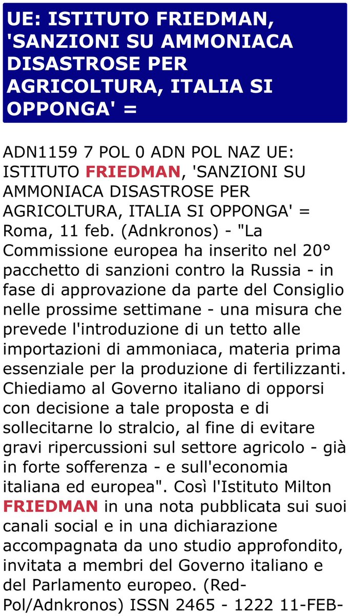 Istituto Friedman tweet media