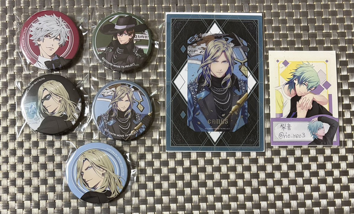 交換】うたプリ タブナイ 缶バッジ ビジュカ EMPIRE Stage 【出】嶺二