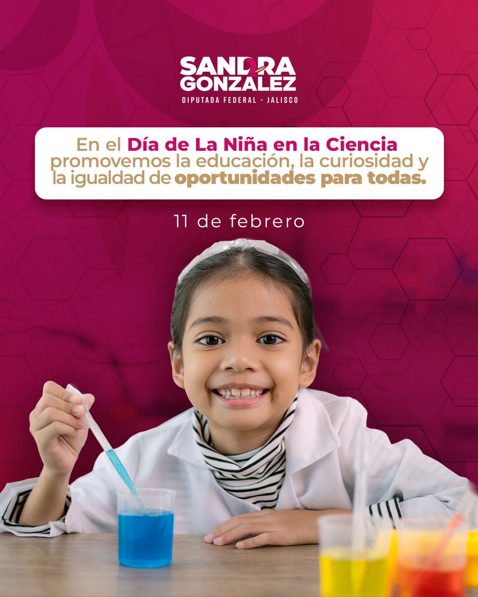 Hoy celebramos a cada niña que sueña con descubrir el mundo, hacer preguntas y cambiar el futuro con sus ideas. 🔬✨Porque cuando una niña cree en su talento, no hay límites para lo que puede lograr. 💜

#DíaDeLaNiñaEnLaCiencia