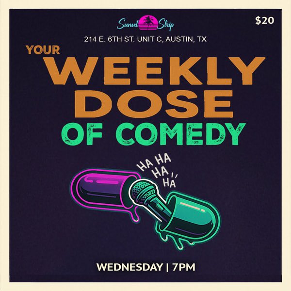 Sunset Strip Comedy Austin tweet media