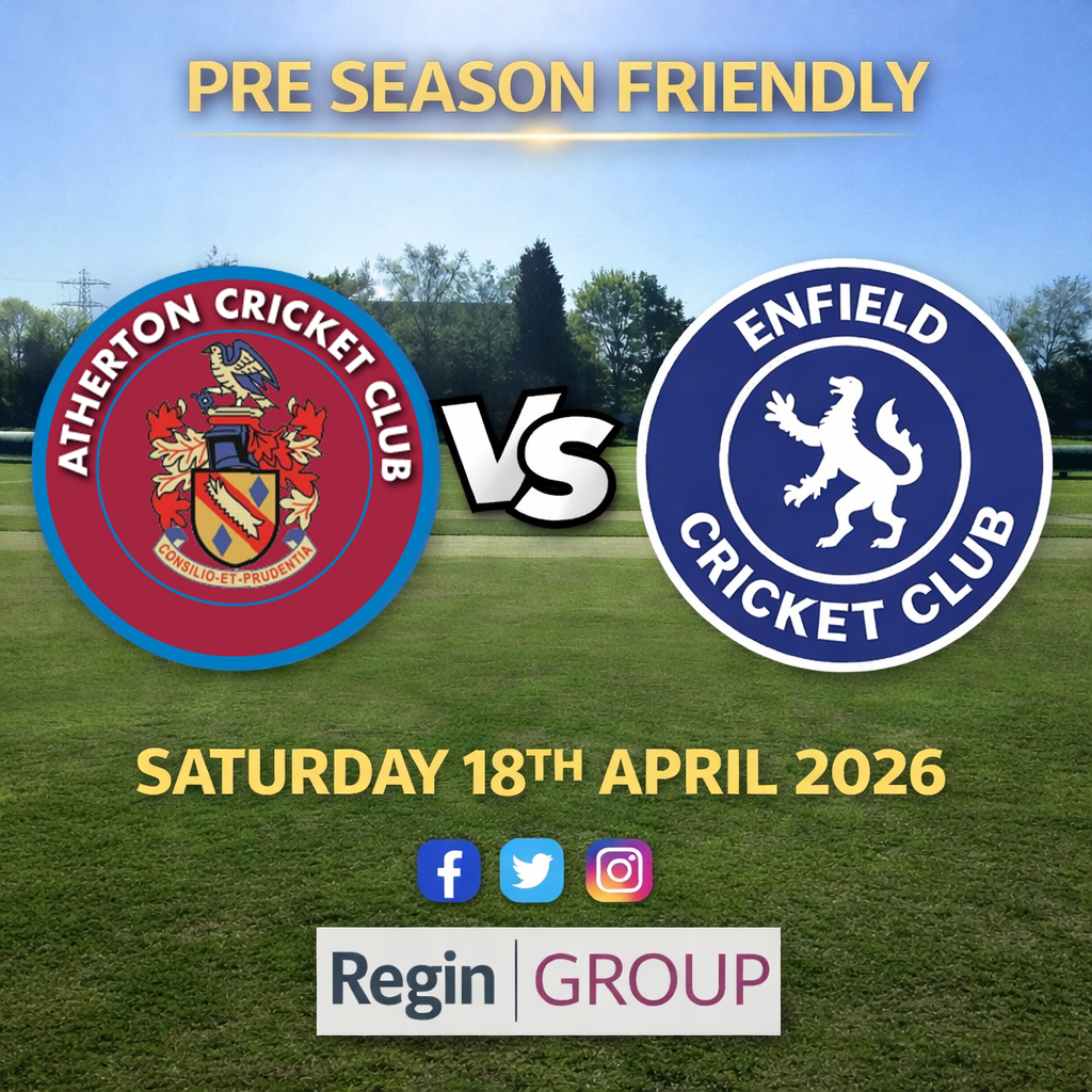 AthertonCC's tweet image. 🏏 𝗙𝗜𝗫𝗧𝗨𝗥𝗘 𝗡𝗘𝗪𝗦 🏏

Our 1st XI will host @Enfieldcc  (Lancashire League) in a pre-season friendly on Saturday 18th April at Higham Park.

Looking forward to giving them a warm welcome! 👏

#AthertonCC #PreSeason #Cricket