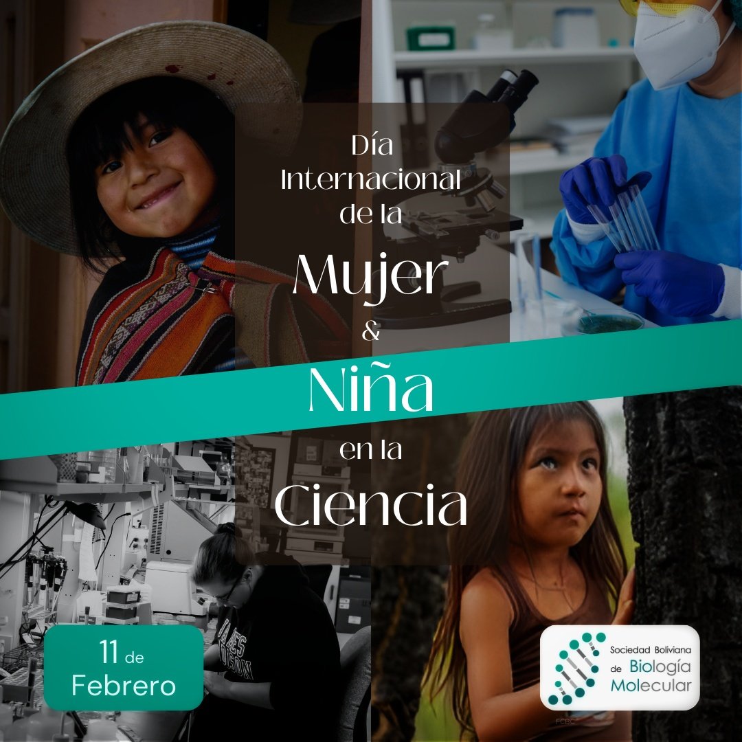 Detrás de cada avance en ciencias hay mujeres que desafiaron lo establecido. Este #11F, desde la #SBBM celebramos a las #CientíficasBolivianas que transforman realidades y renovamos nuestro compromiso con una ciencia más equitativa e inclusiva.🔬✨ #MujeresEnCiencia #WomenInSTEM