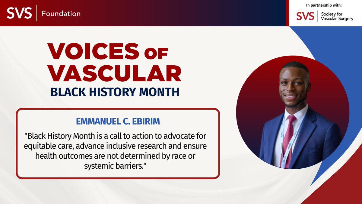 VascularSVS's tweet image. From grief to purpose. 

Emmanuel C. Ebirim is redefining how we talk about vascular disease, equity and prevention in Black communities — and refusing to accept amputations as inevitable. 

#BlackHistoryMonth #HealthEquity #VascularHealth #VoicesofVascular @emmanuelcebirim