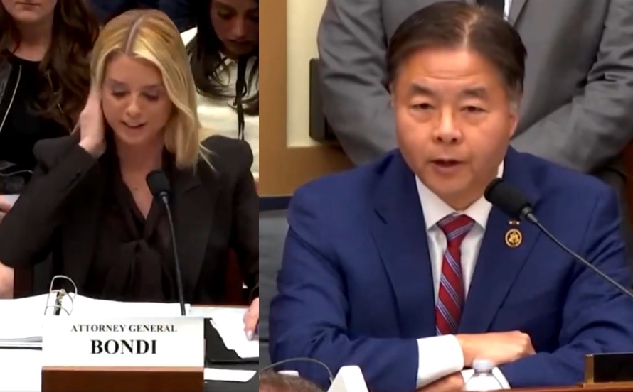 BREAKING: KNOCKOUT PUNCH! Congressman Ted Lieu confronts Pam Bondi about Trump being "all over" the Epstein files, plays a clip of them partying together, and then exposes her for lying under oath about his crimes!

This was an absolute masterclass...

"I want to discuss another